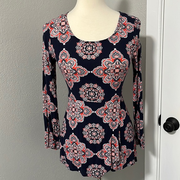 Charlotte Russe Pants - FREE w/Bundle Charlotte Russe Navy Blue Long Sleeve Romper